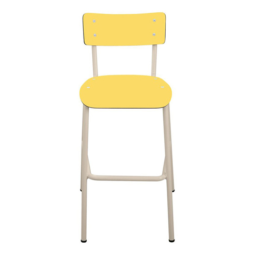 Chaise haute 65 cm jaune citron - Suzie