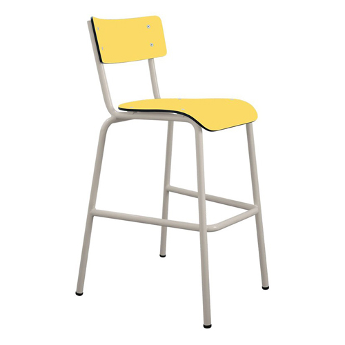 Chaise haute 65 cm jaune citron - Suzie