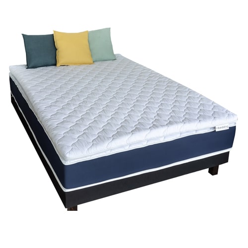 Sur-matelas déhoussable mémoire de forme 160x200 - Mousse haute densité - Memory Plus