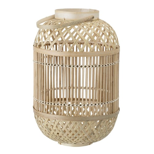 Lanterne en verre et bambou - Bloomingville