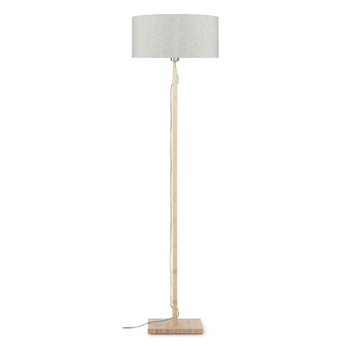 Lampadaire en bambou abat jour en lin clair - Collection Fuji - Good&Mojo