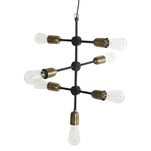 Suspension en métal 7 ampoules - Collection Molecular - House Doctor