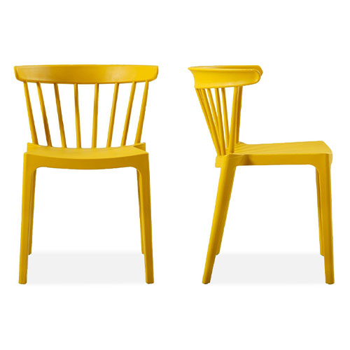 Chaise en plastique ocre - Collection Bliss - Woood