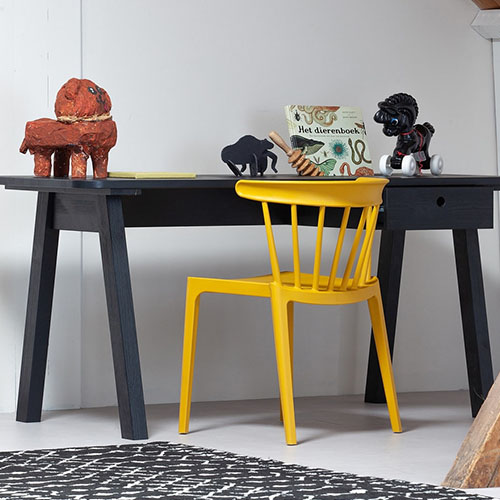 Chaise en plastique ocre - Collection Bliss - Woood