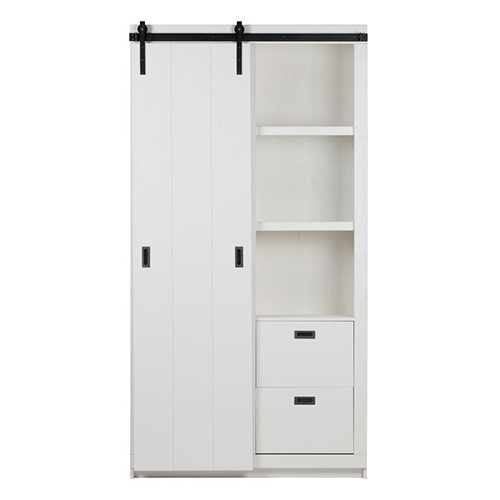 Armoire en pin blanc - Collection Slide - Woood