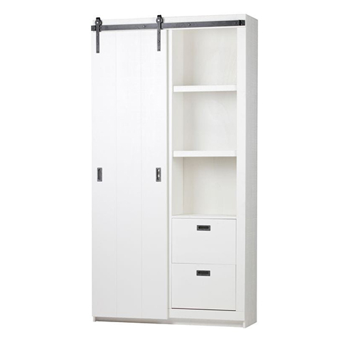 Armoire en pin blanc - Collection Slide - Woood