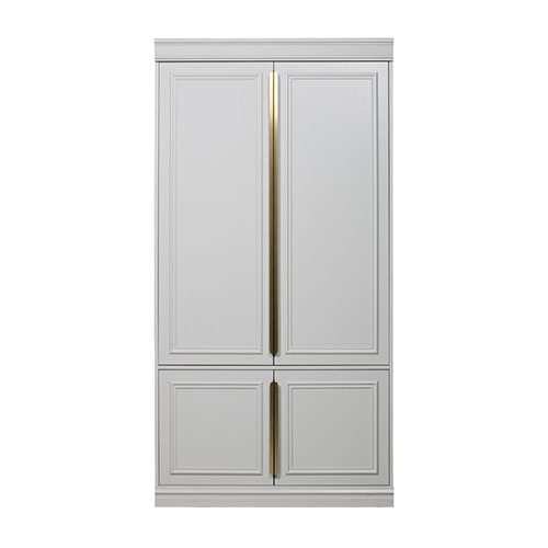 Armoire 62cm 2 portes en pin blanc - Organize