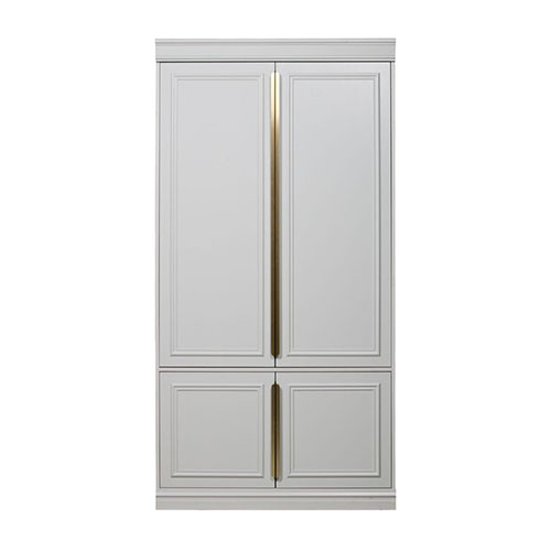 Armoire 62cm 2 portes en pin blanc - Collection Organize BePureHome