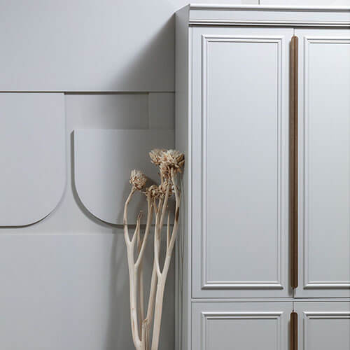 Armoire 62cm 2 portes en pin blanc - Collection Organize BePureHome