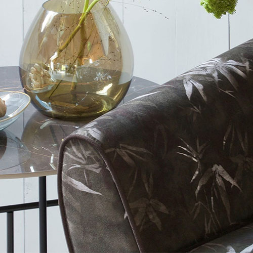 Table basse ronde 48xø80 en marbre noir piètement en métal noir - Collection Vida - Woood