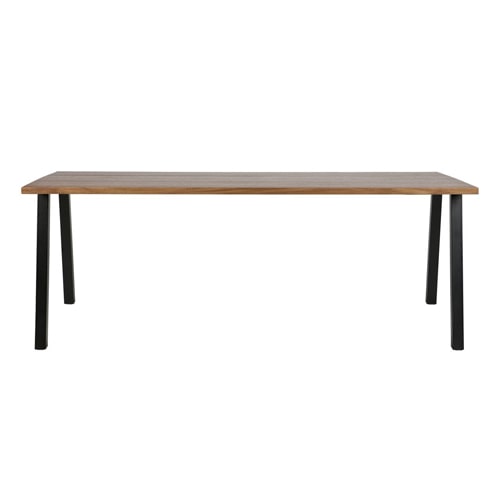 Table à manger 200cm en bois piètement en métal noir - James