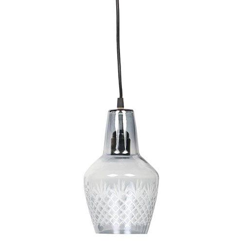 Petite suspension en laiton gris - Collection Engrave - BePureHome