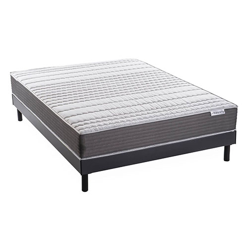 Ensemble matelas mémoire + sommier 160x200 Memo Supreme Hbedding - Mousse ergonomique et mousse effet mémoire de forme