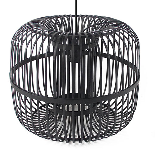 Suspension en bambou noir - Taille S - Collection Sundown