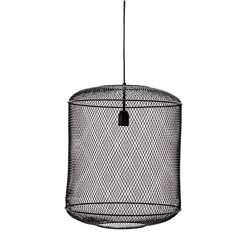 Suspension en métal noir L - Collection Hikari