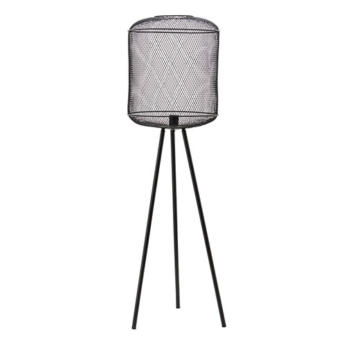 Lampadaire en métal noir - Collection Hikari
