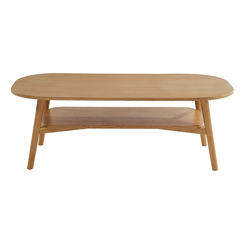 Table basse scandinave 120x60x40 cm chêne - Madrid