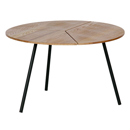 Table basse ø60 en bois et métal - Collection Rodi - Woood