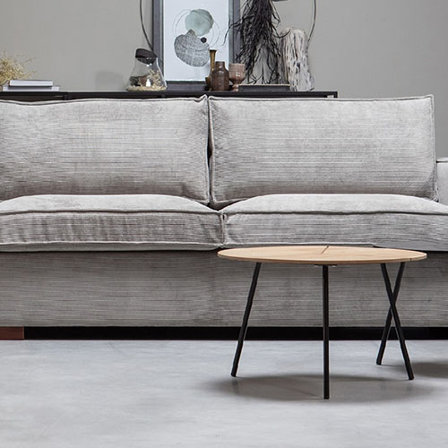 Table basse ø60 en bois et métal - Collection Rodi - Woood