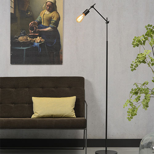 Lampadaire modulable en métal noir - Collection Sheffield - It's About Romi