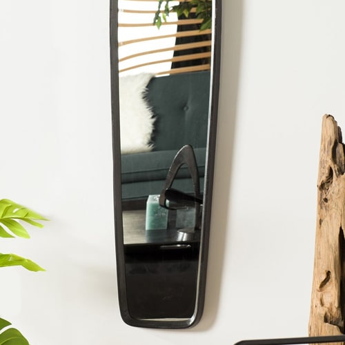 Miroir en aluminium noir - Johan