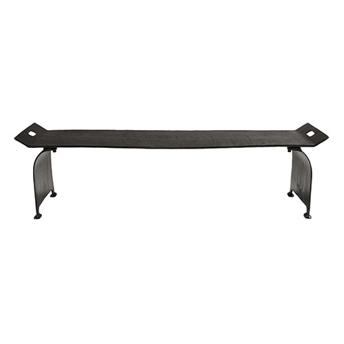 table basse en aluminium noir - Johan