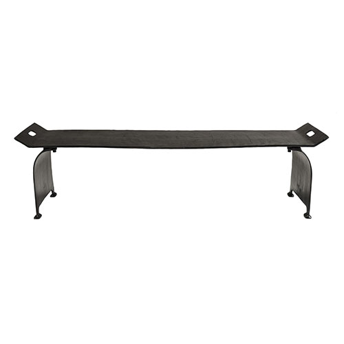 Console basse en aluminium noir - Collection Johan
