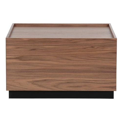 Table basse 82x82 en noyer - Block