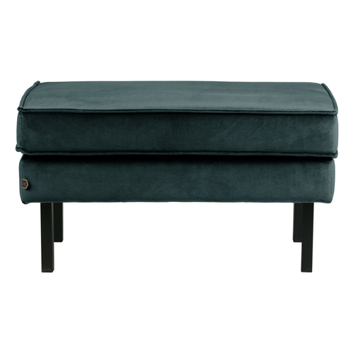 Petit banc en velours bleu - Rodeo