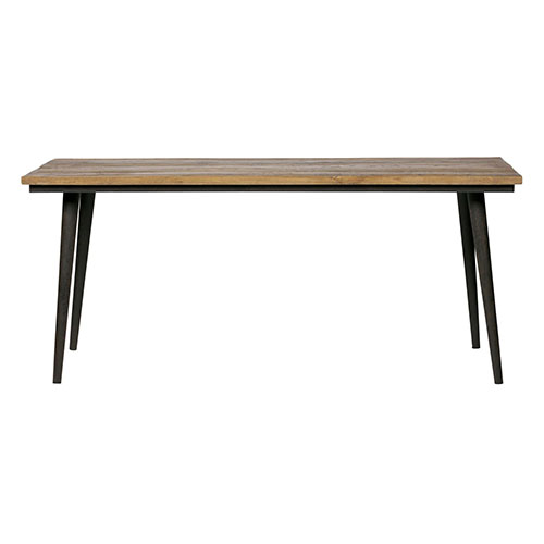 Table à manger en bois naturel piètement en métal noir - Collection Guild - BePureHome