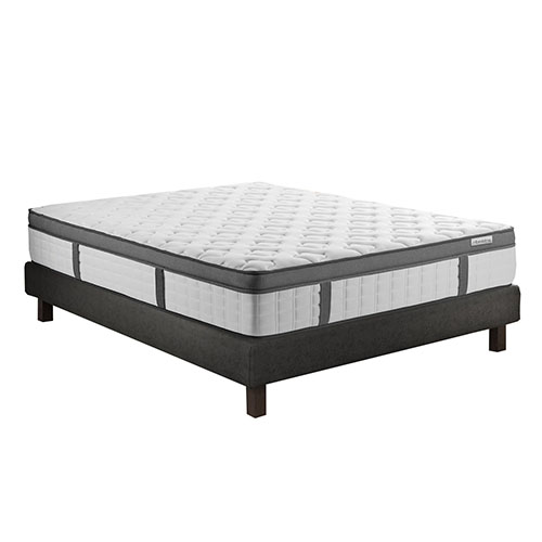 Ensemble matelas mémoire de forme + sommier 180x200 - 7 zones de confort - épaisseur matelas 25cm - Pur Confort
