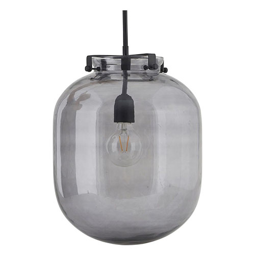 Suspension en verre gris - Collection Ball - House Doctor