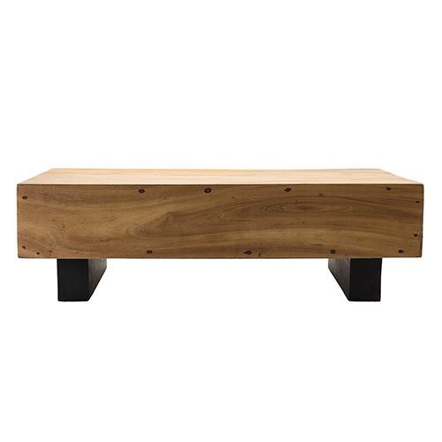 Table basse rectangulaire en bois de suar - Sam