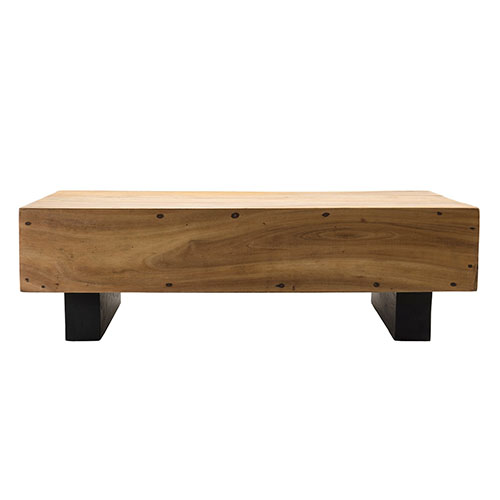 Table basse rectangulaire en bois de suar - Collection Sam